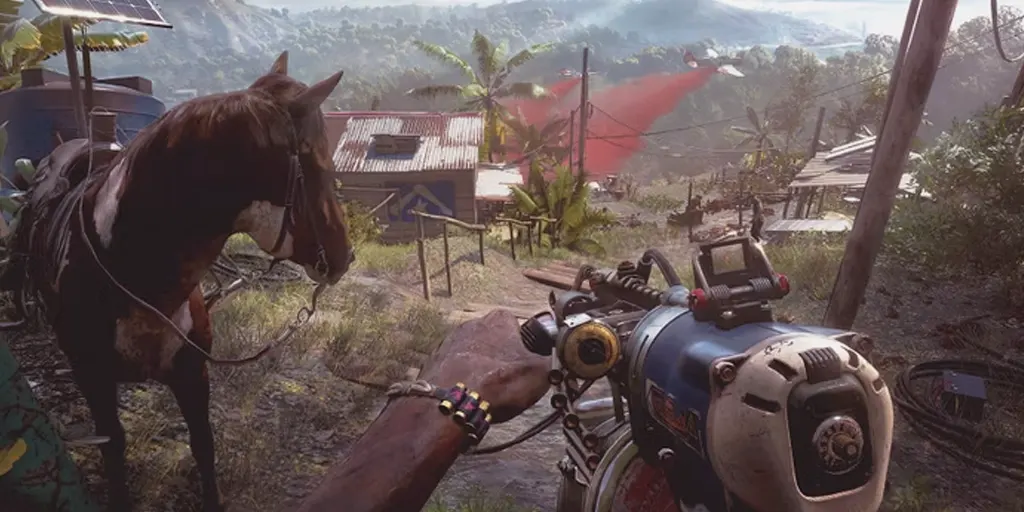 player standing near a horse in far cry 6